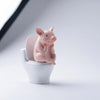 Toilet Pig Statue